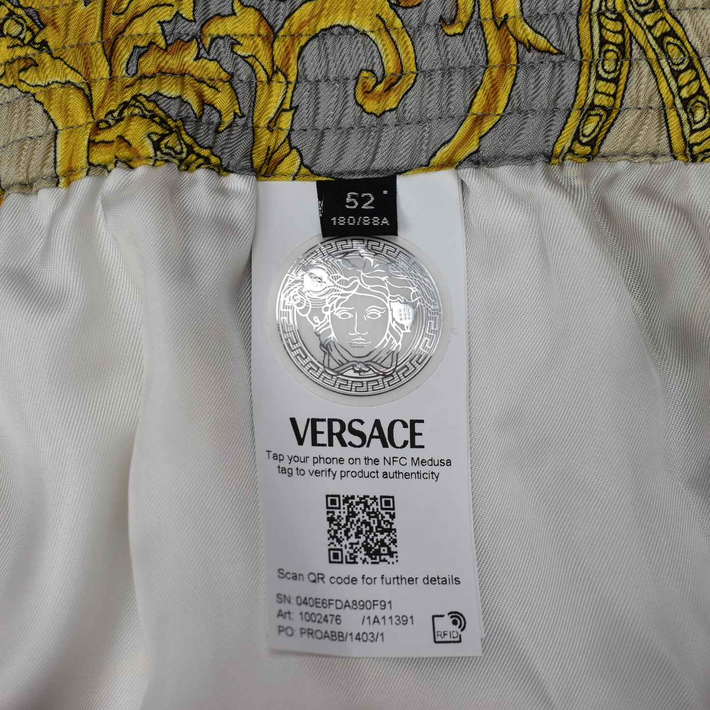 Versace - La Coupe des Dieux 100% Silk Shorts