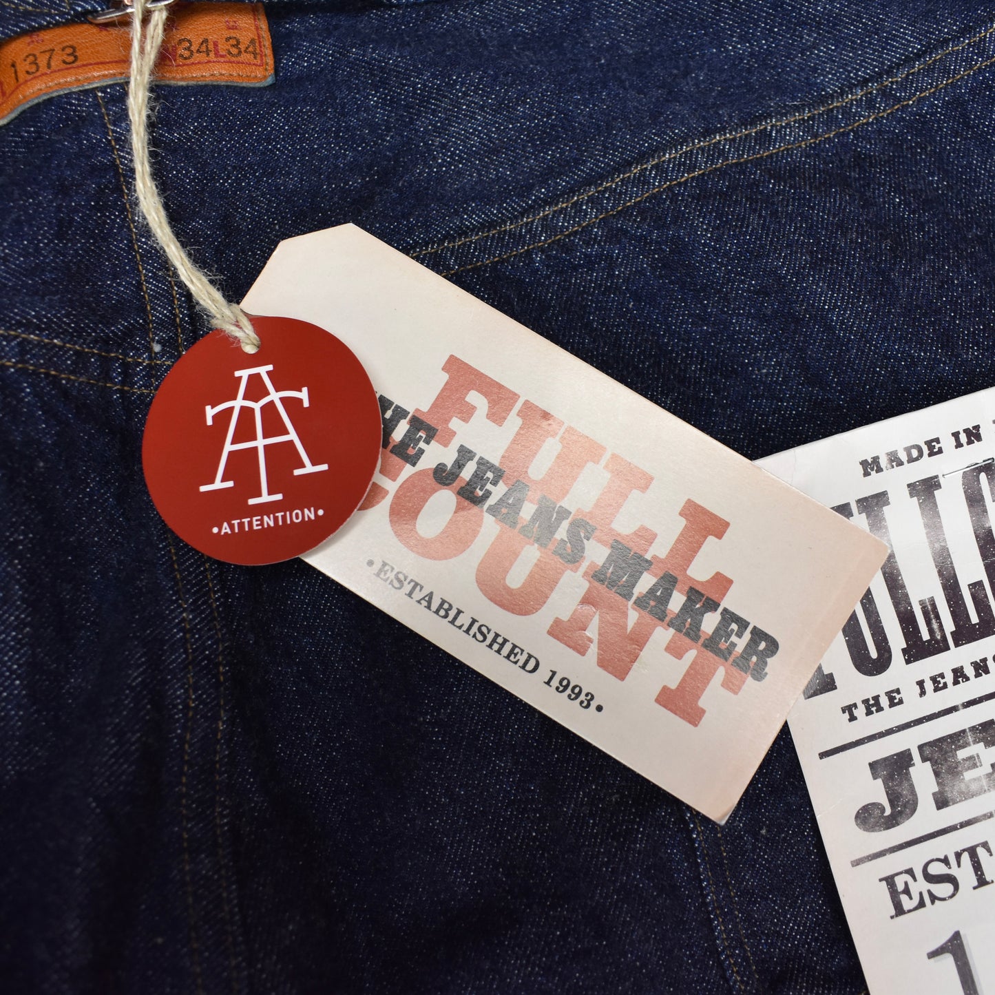 Full Count - Dark Blue Selvedge Denim Jeans