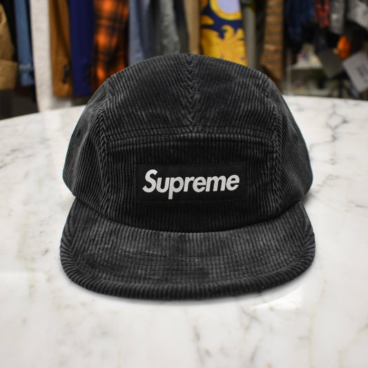 Supreme - Faded Corduroy Box Logo Hat (Black)