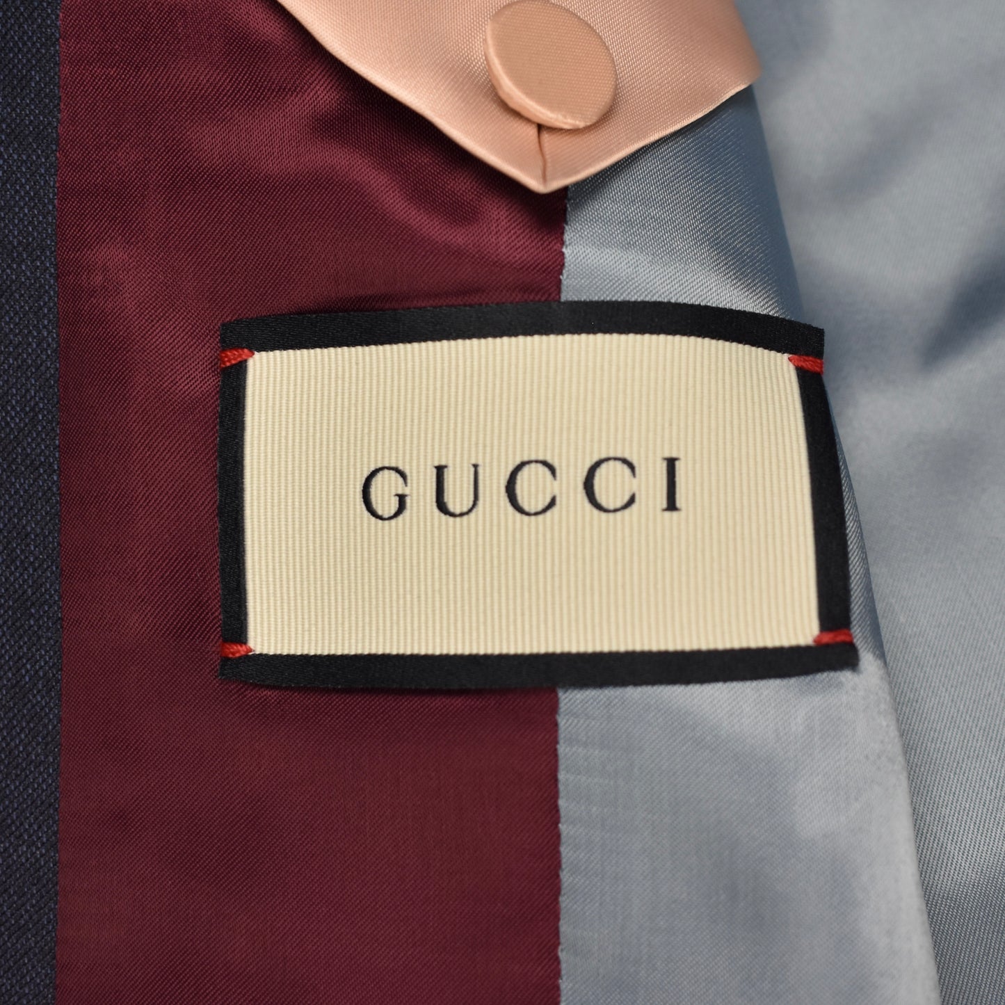 Gucci - Navy Wool Allover Bee Jacquard Monaco Suit