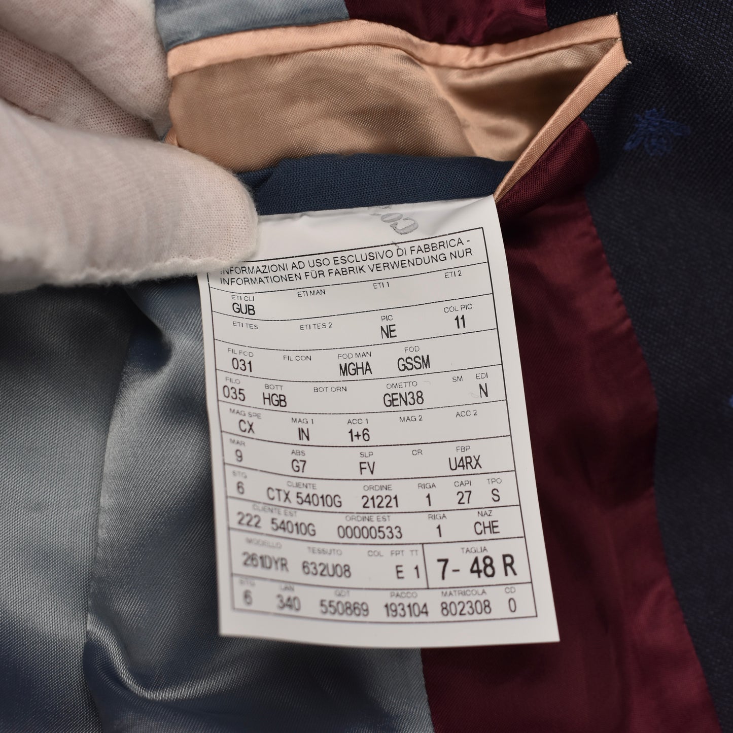 Gucci - Navy Wool Allover Bee Jacquard Monaco Suit