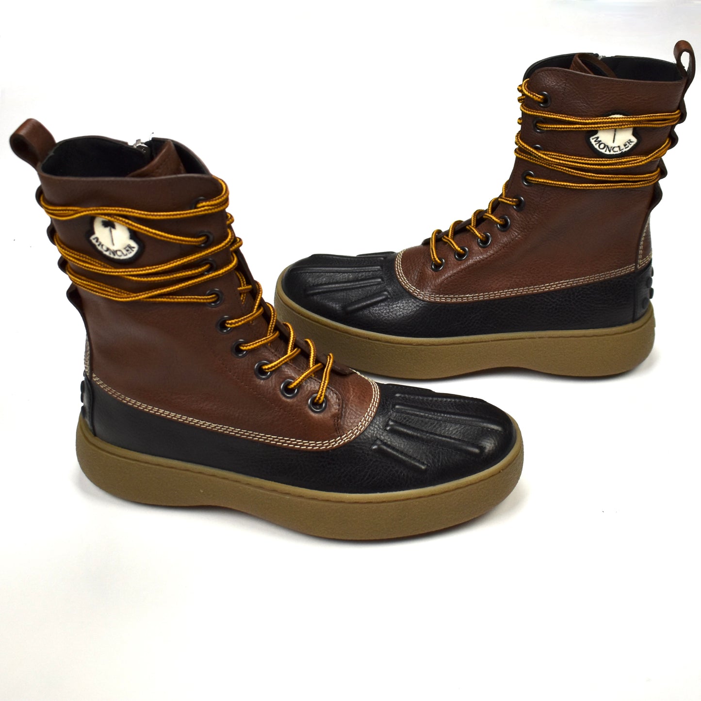 Moncler x Tod's x Palm Angels - Leather Winter Gommino Duck Boots