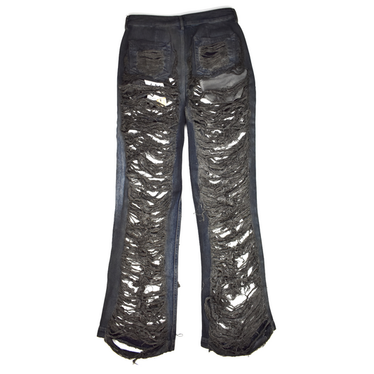 Rick Owens DRKSHDW - Dark Dust Shredded Geth Jeans