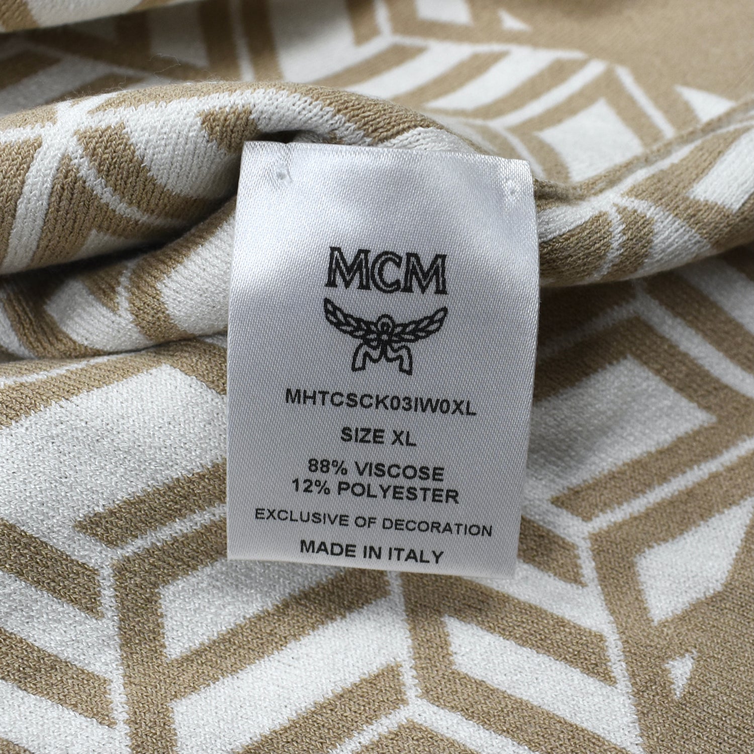 MCM Cubic Monogram Knit Polo for Men