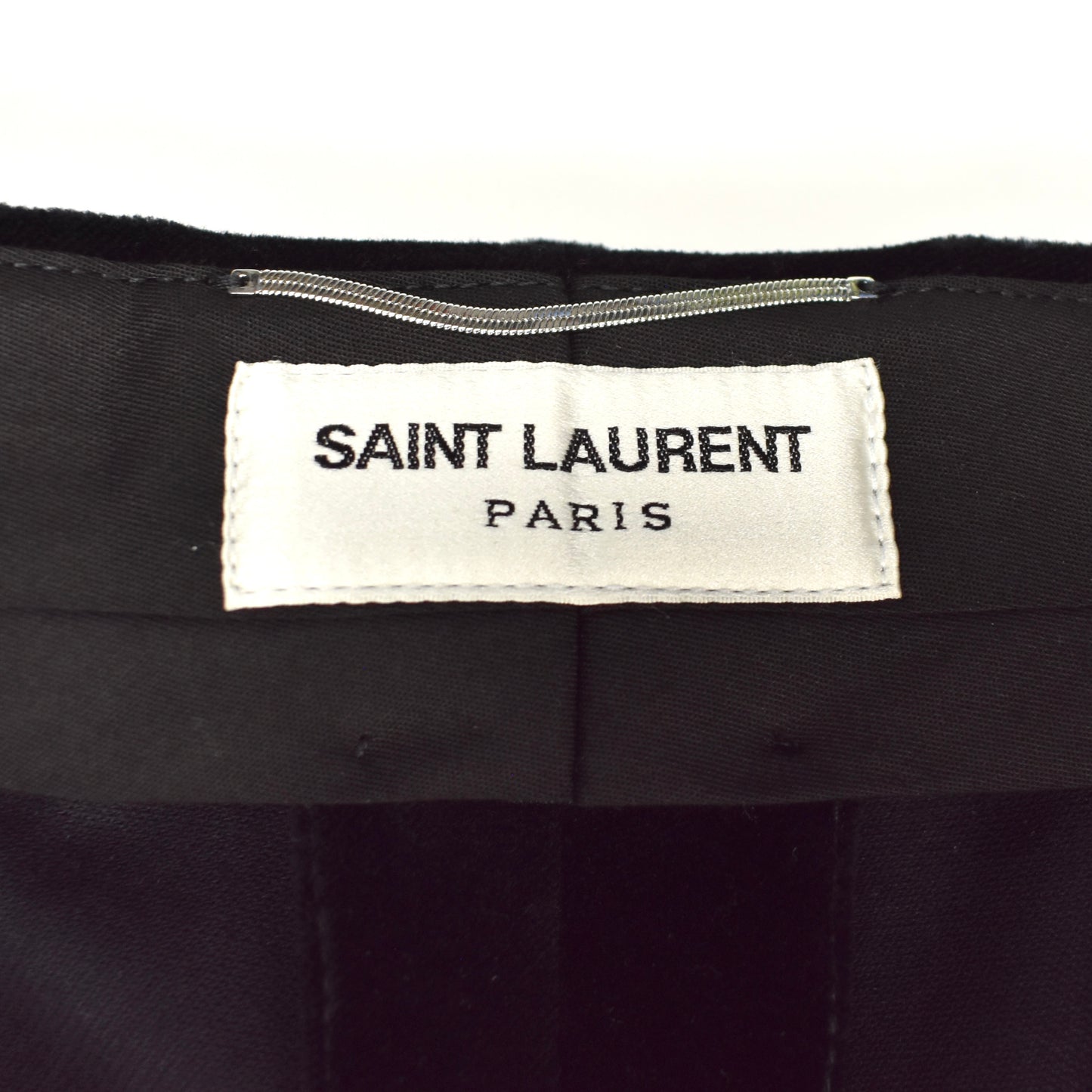 Saint Laurent - Black Doule Pleated Velvet Pants