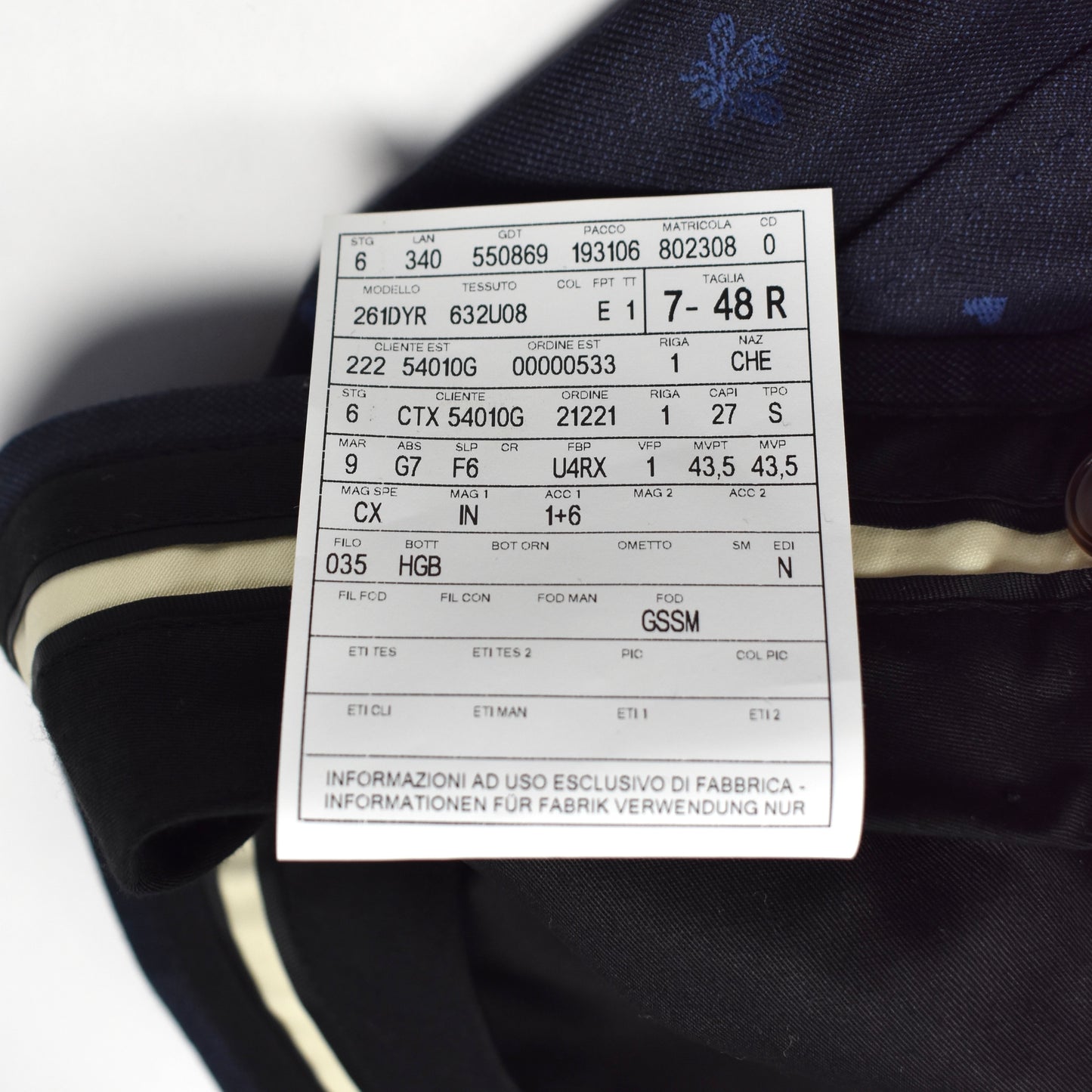 Gucci - Navy Wool Allover Bee Jacquard Monaco Suit