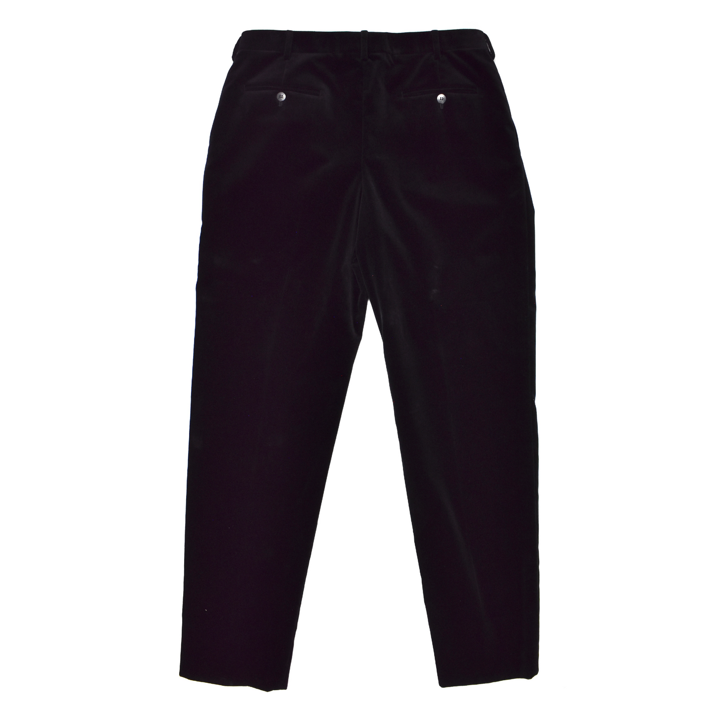 Saint Laurent - Black Doule Pleated Velvet Pants