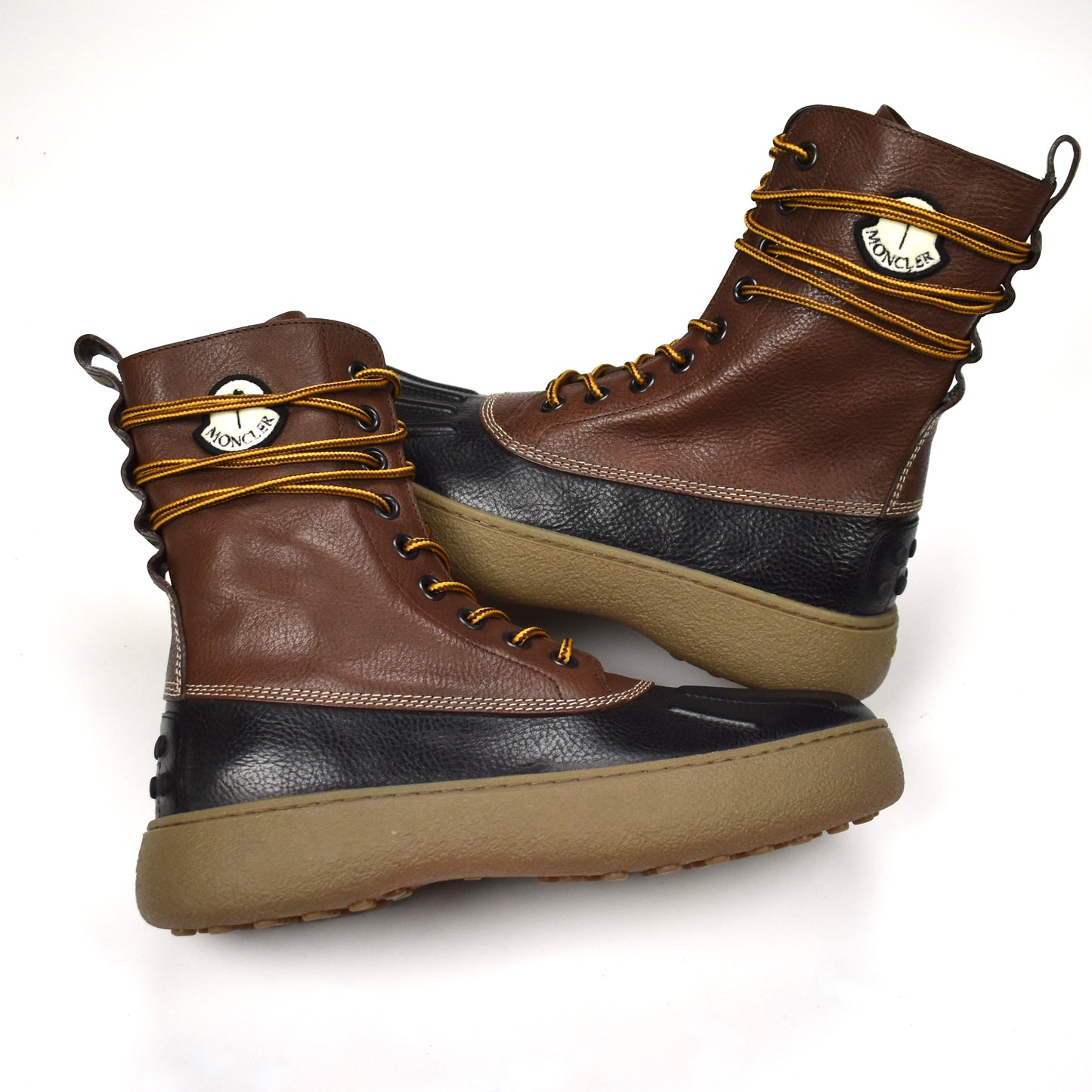 Moncler x Tod's x Palm Angels - Leather Winter Gommino Duck Boots