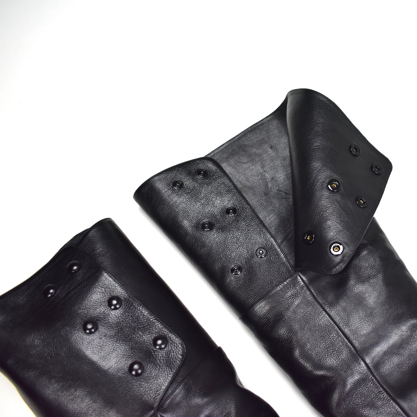Saint Laurent - Black Calf Leather Jane 105 OTK Boots