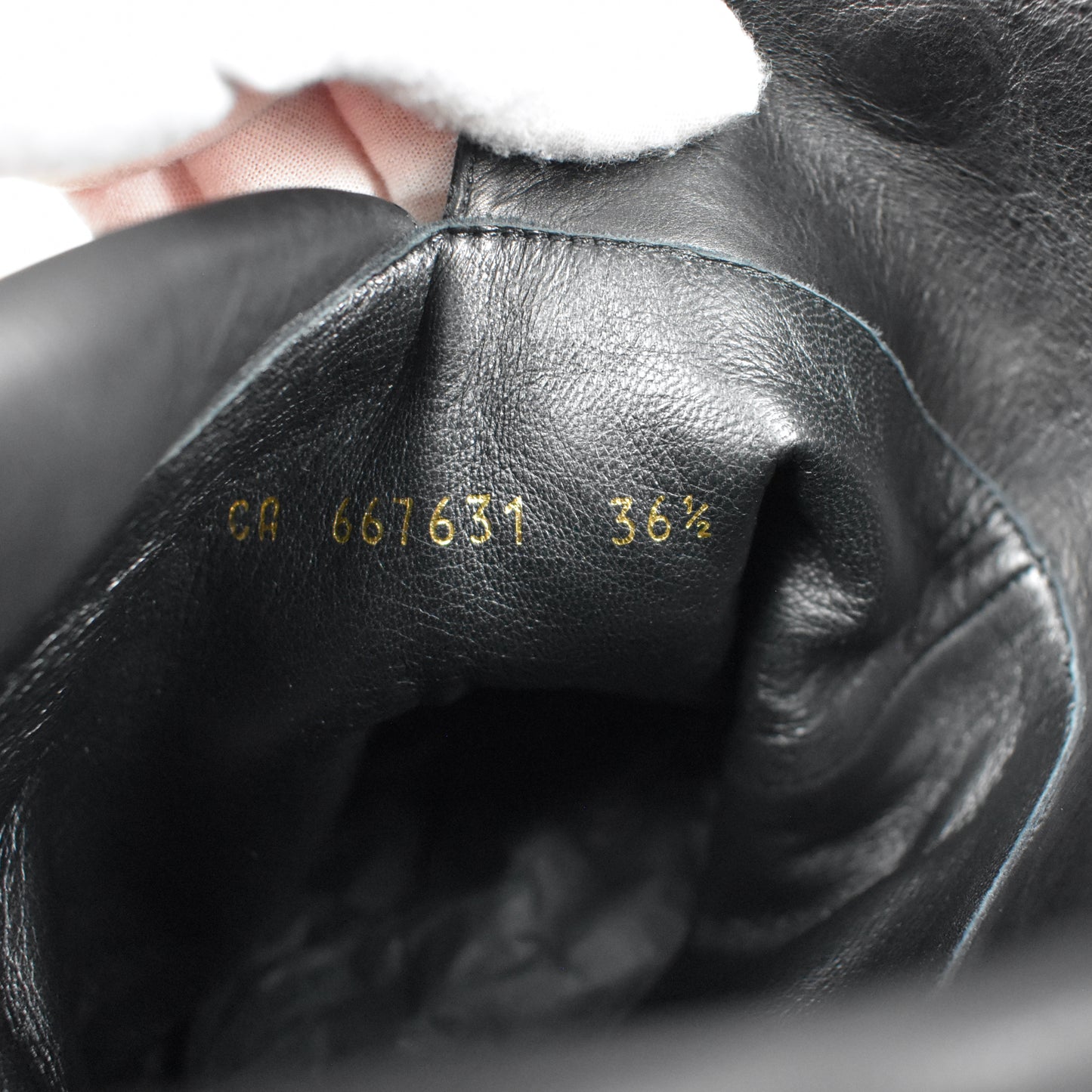 Saint Laurent - Black Calf Leather Jane 105 OTK Boots