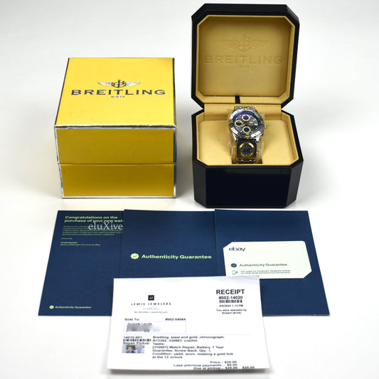 Breitling - Chronomat UTC Watch, Slate Dial & Rouleaux Bracelet (B13352)