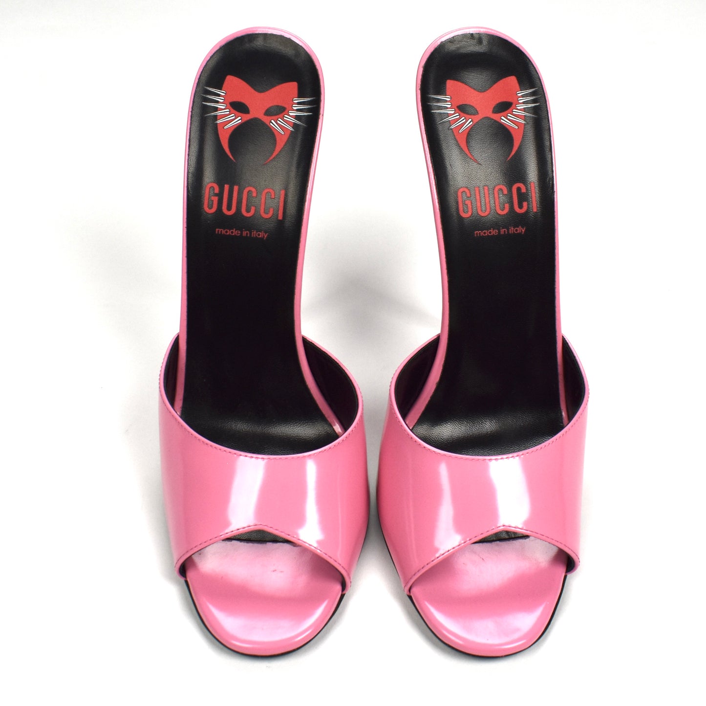 Gucci - Pink Polished Leather Heels