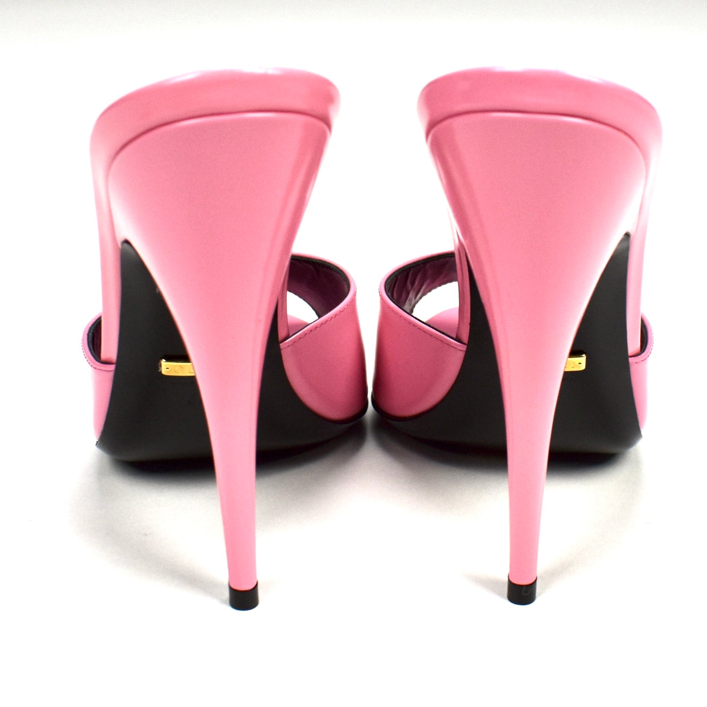 Gucci - Pink Polished Leather Heels