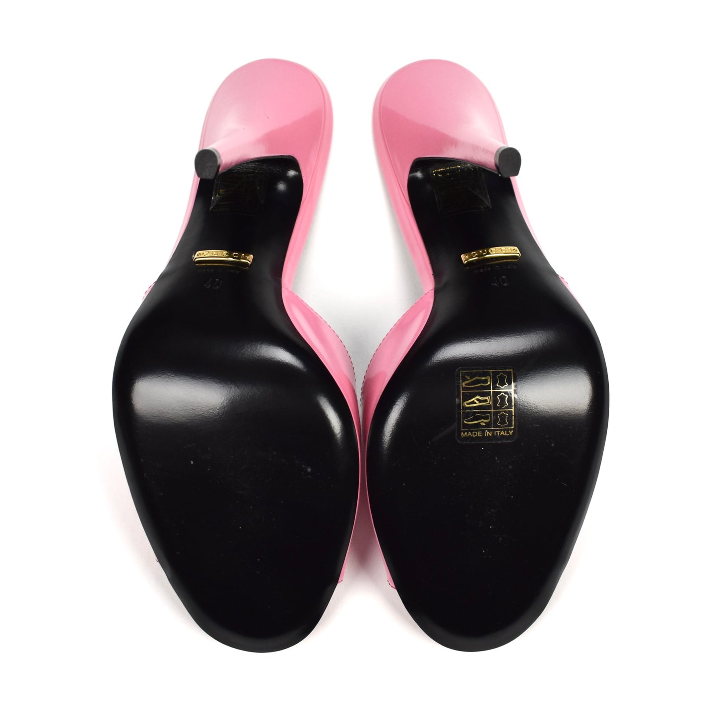 Gucci - Pink Polished Leather Heels