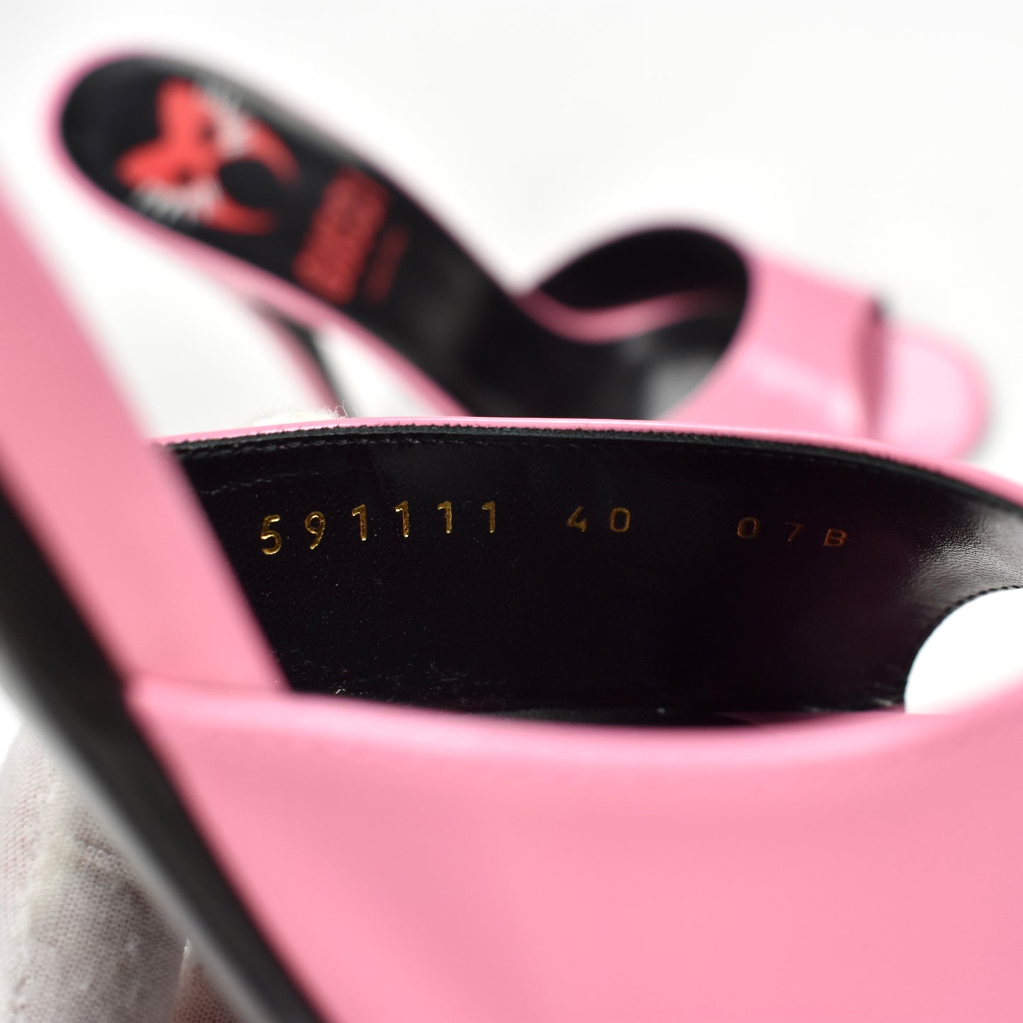 Gucci - Pink Polished Leather Heels