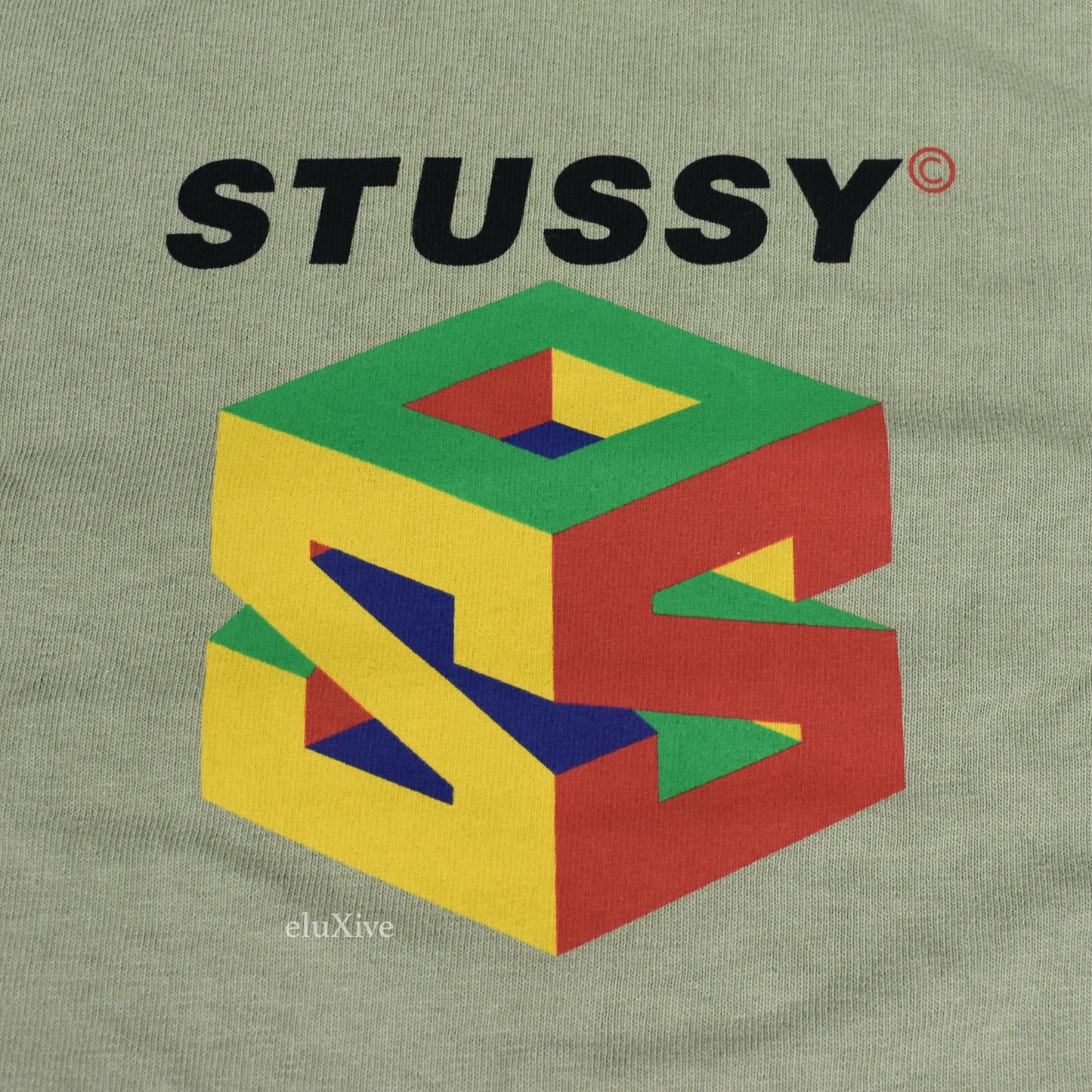 Stussy - Nintendo 64 Logo T-Shirt (Olive Green)