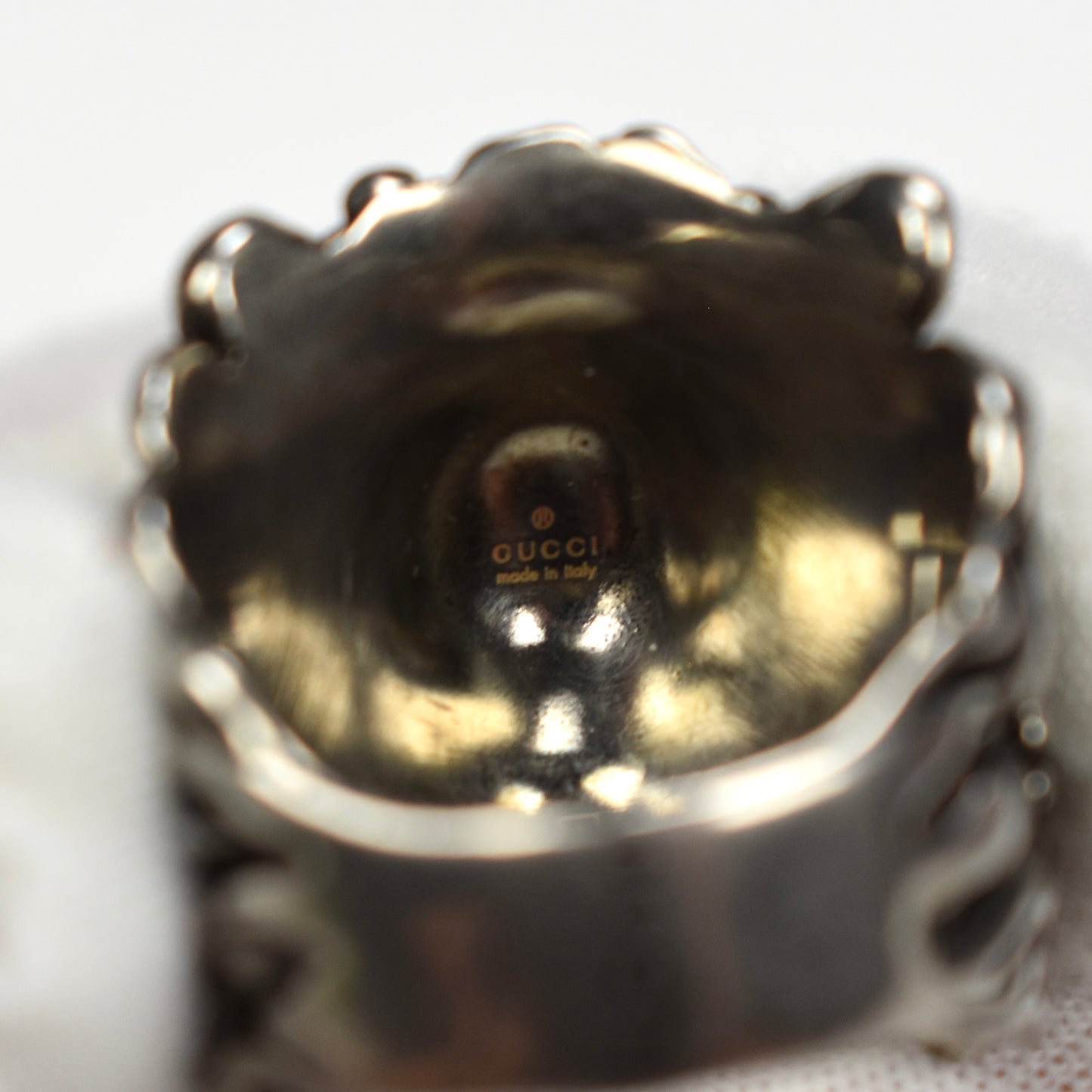 Gucci - Vintage Silver Lion Ring