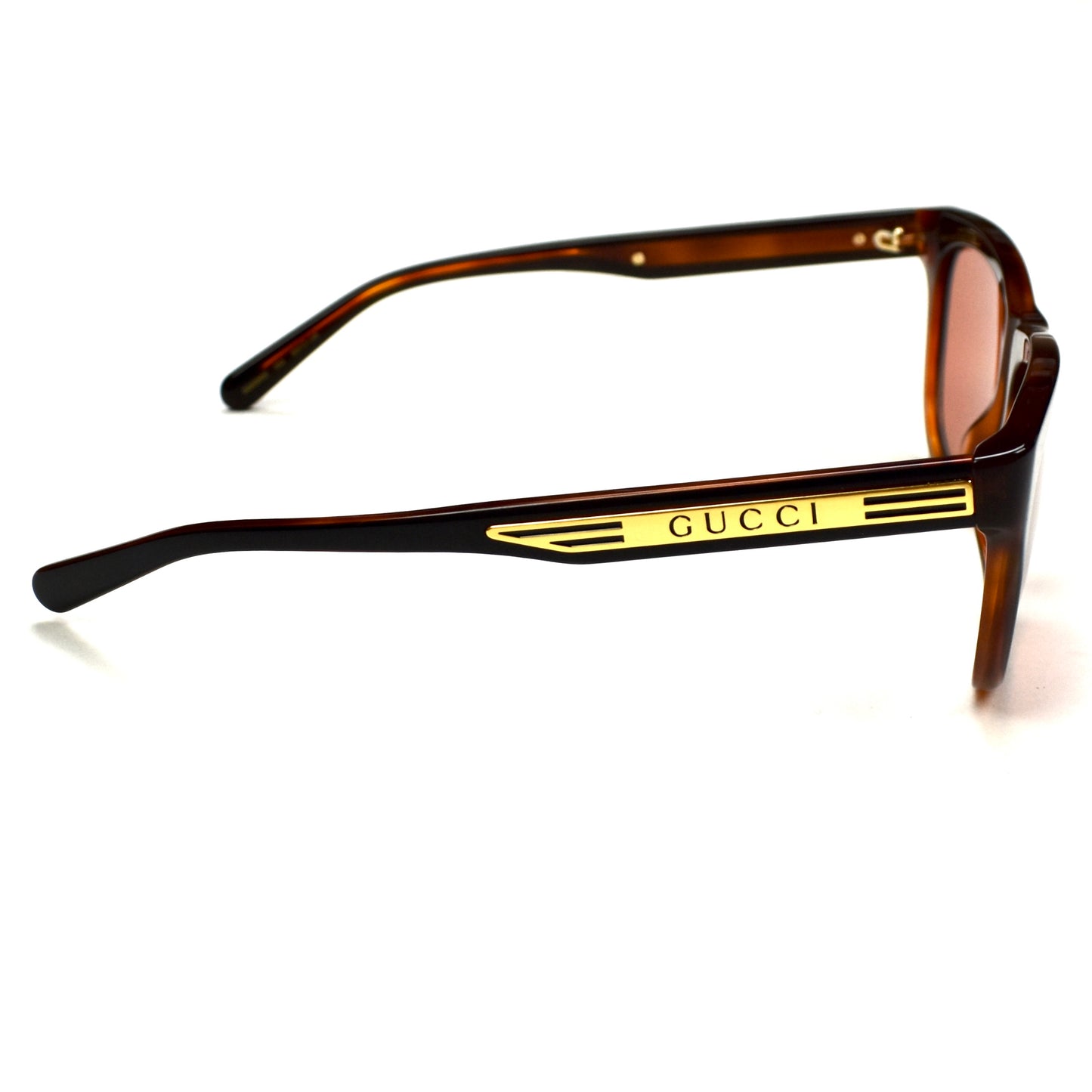 Gucci - GG0980S Rectangular Sunglasses (Black/Rose)