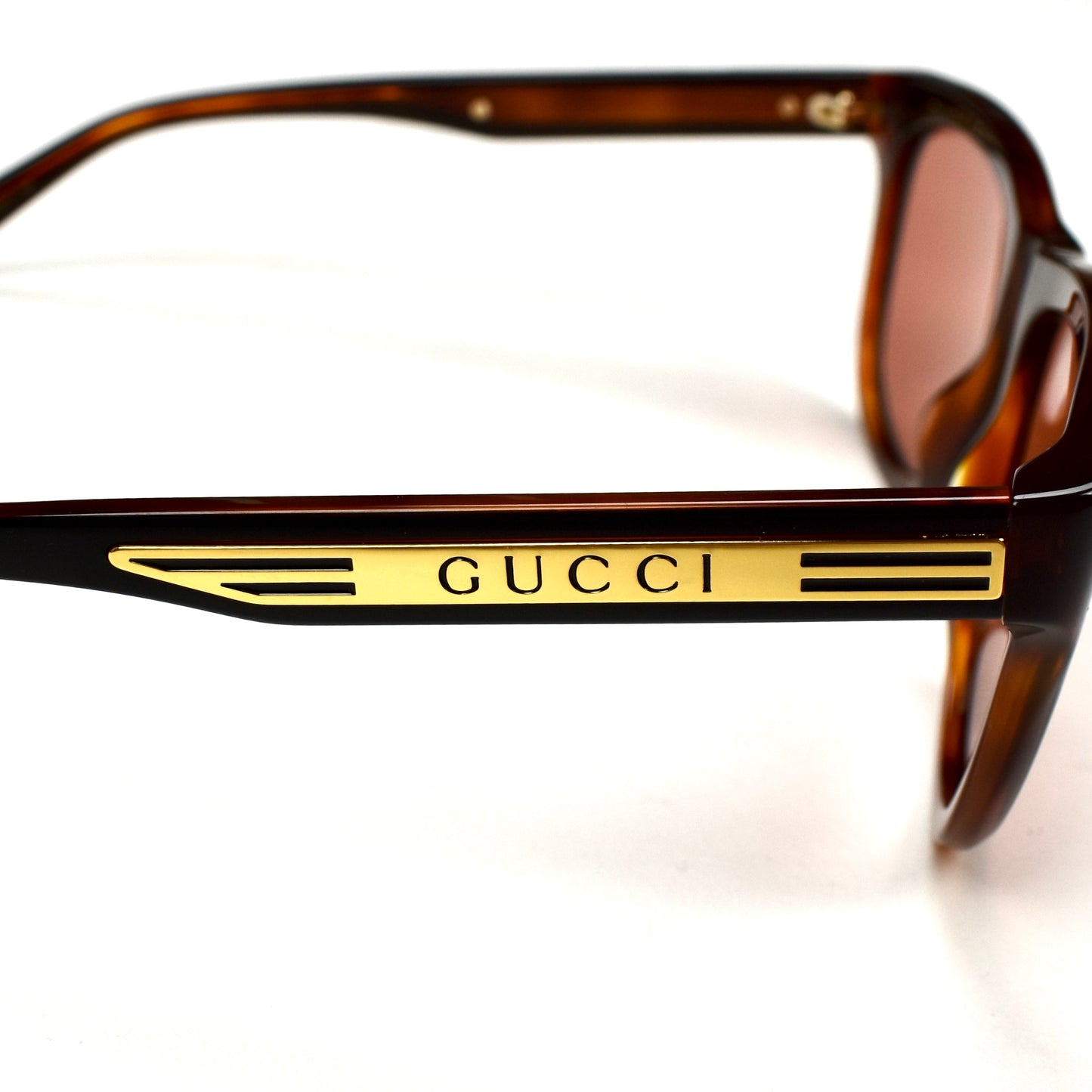Gucci - GG0980S Rectangular Sunglasses (Black/Rose)