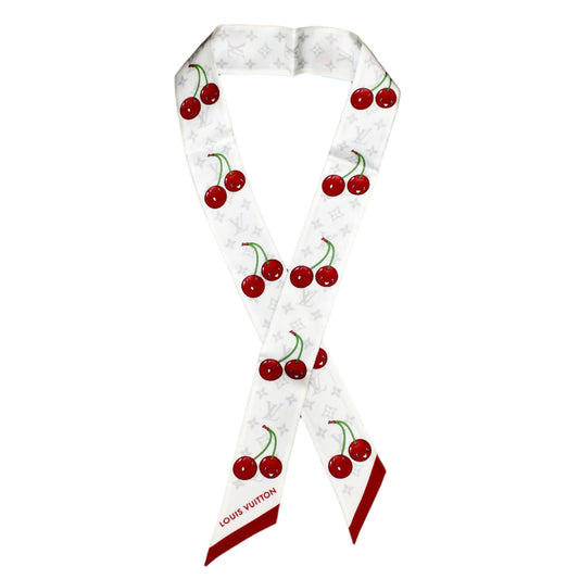 Louis Vuitton x Murakami - Monogram Cerise Silk Bandeau (White/Cherry)