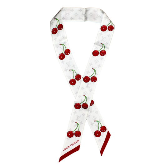 Louis Vuitton x Murakami - Monogram Cerise Silk Bandeau (White/Cherry)