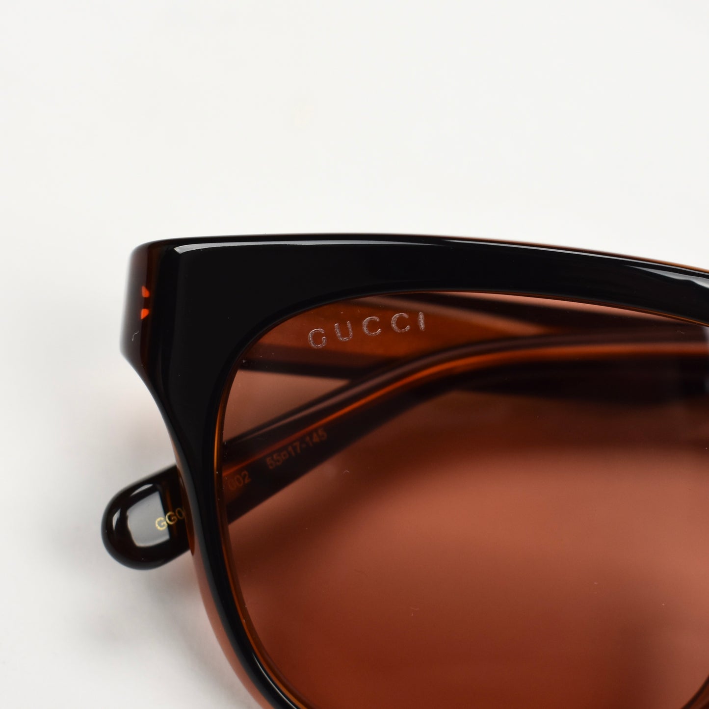 Gucci - GG0980S Rectangular Sunglasses (Black/Rose)