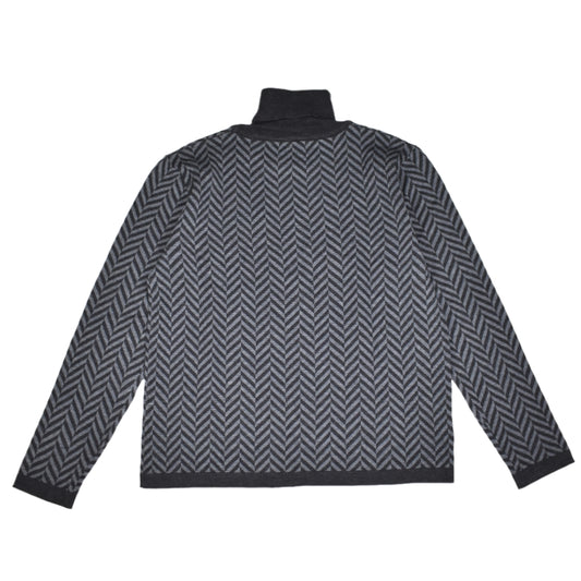 Barena Herringbone Knit Turtleneck Sweater