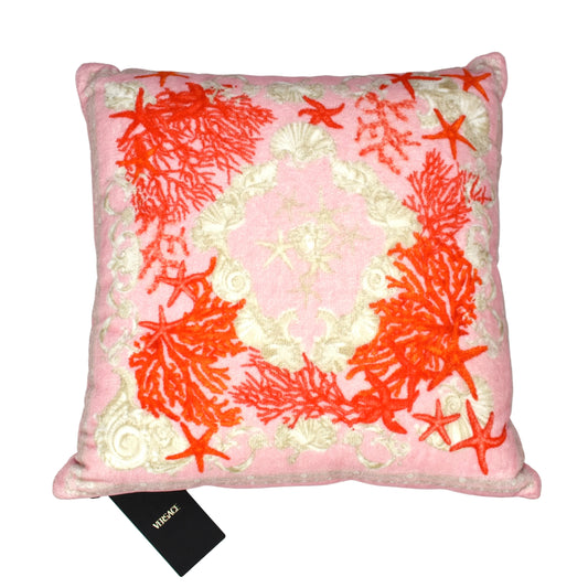 Versace - Coral Barocco de la Mer Sea Print Pillow