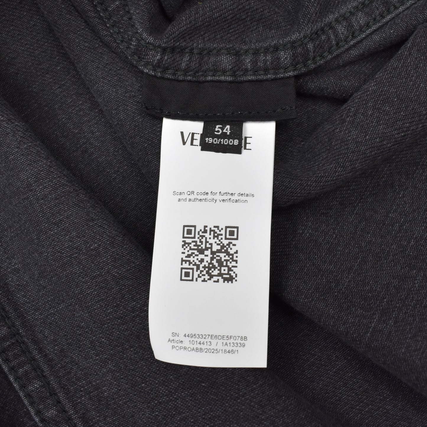 Versace - Black Medusa Logo Denim Jacket