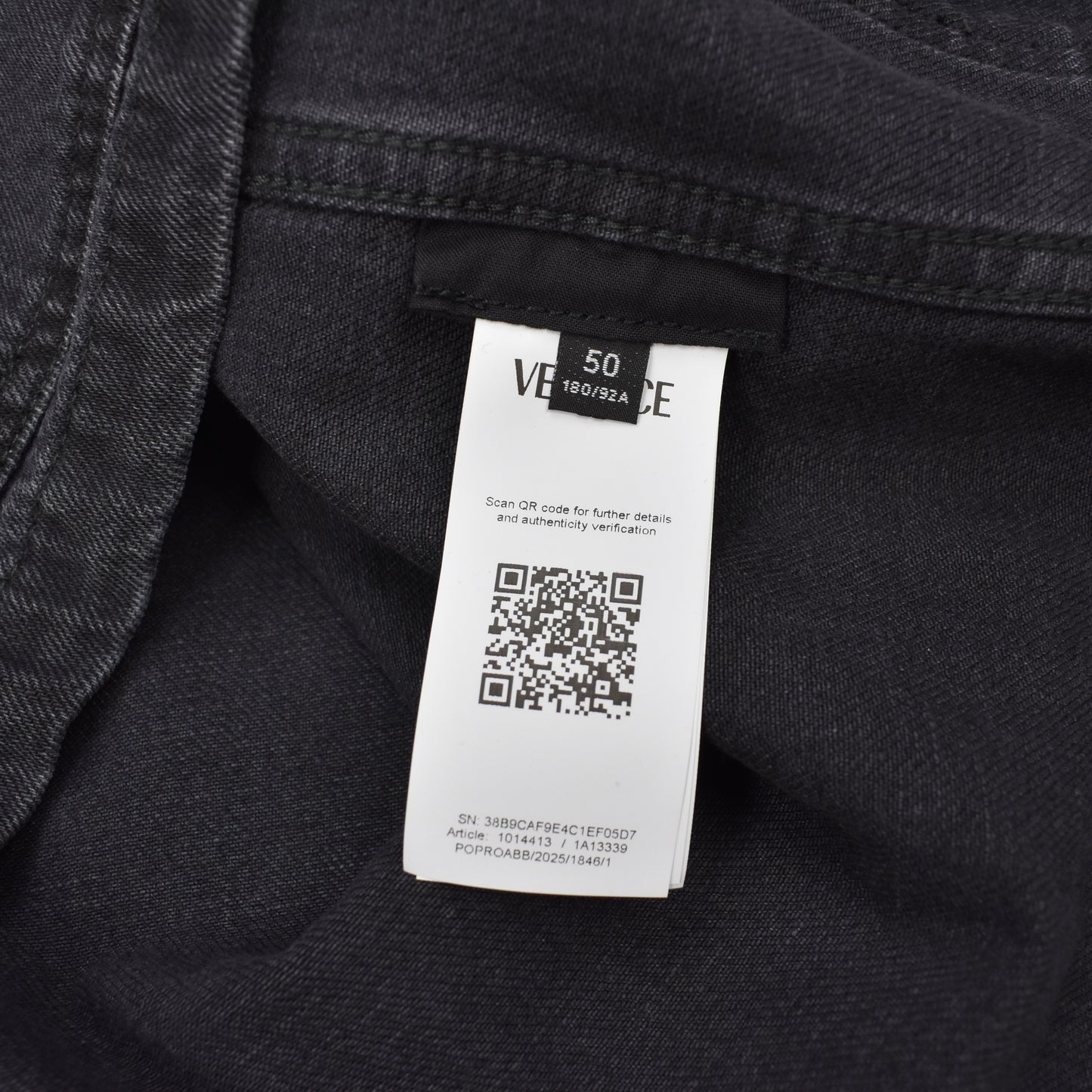 Versace - Black Medusa Logo Denim Jacket