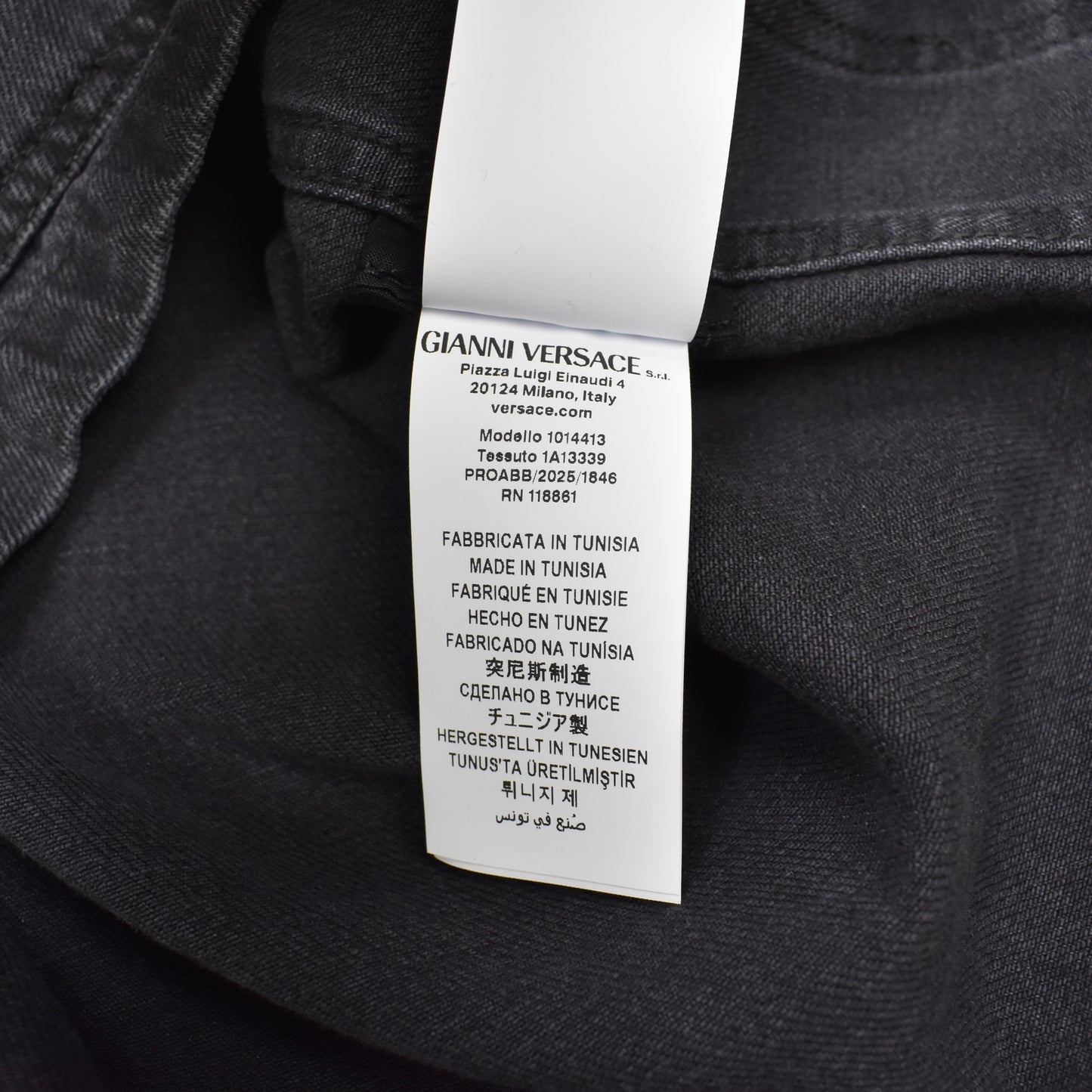 Versace - Black Medusa Logo Denim Jacket