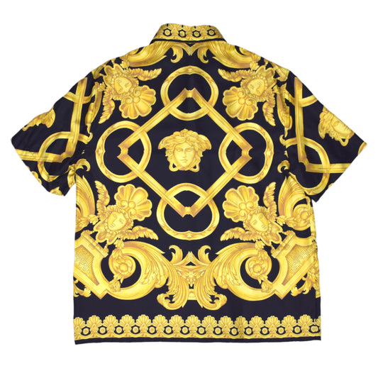 Versace - Black / Gold Barocco Medusa Silk Shirt