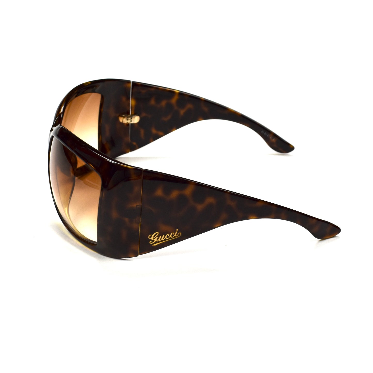 Gucci - GG2961/S Oversized Shield Sunglasses (Tortoise)