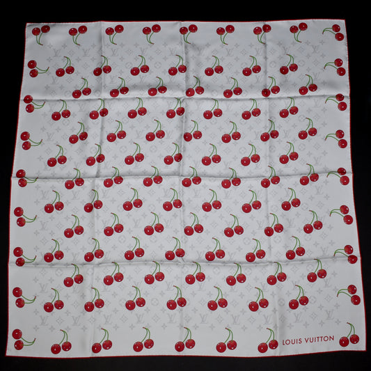 Louis Vuitton x Murakami - Monogram Cerise Square 90 (White/Cherry)