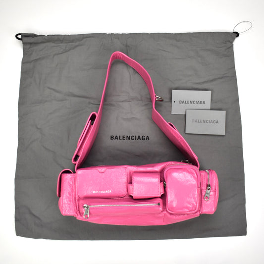 Balenciaga - Superbusy XS Sling Bag (Bright Pink)