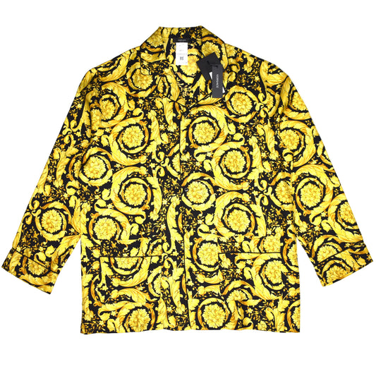 Versace - Black / Gold Barocco Silk Shirt