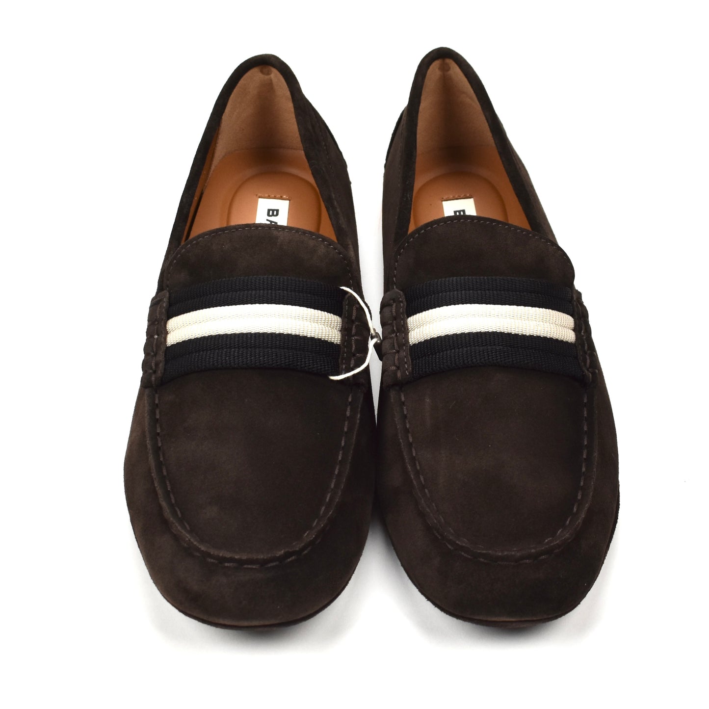 Bally - Dark Brown Suede Kansan Driving Loafers