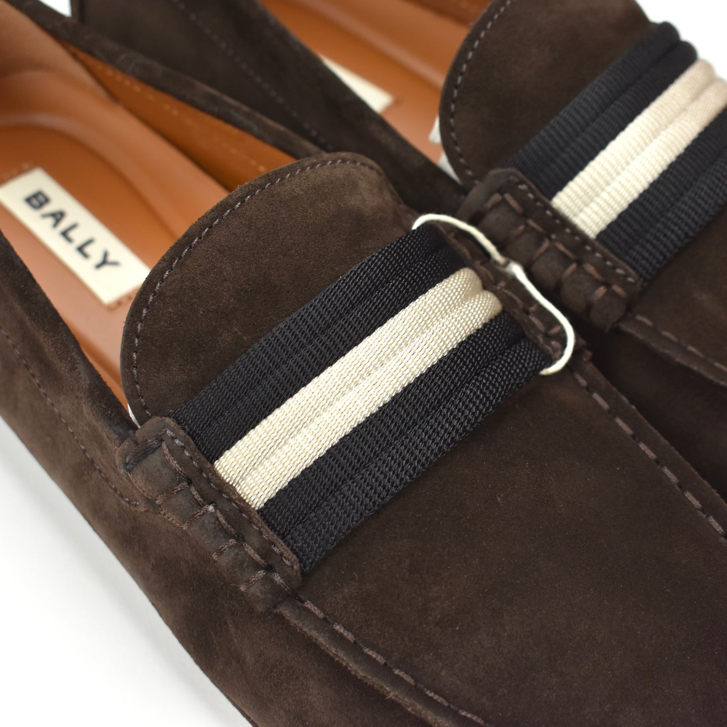 Bally - Dark Brown Suede Kansan Driving Loafers