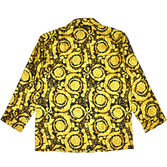 Versace - Black / Gold Barocco Silk Shirt