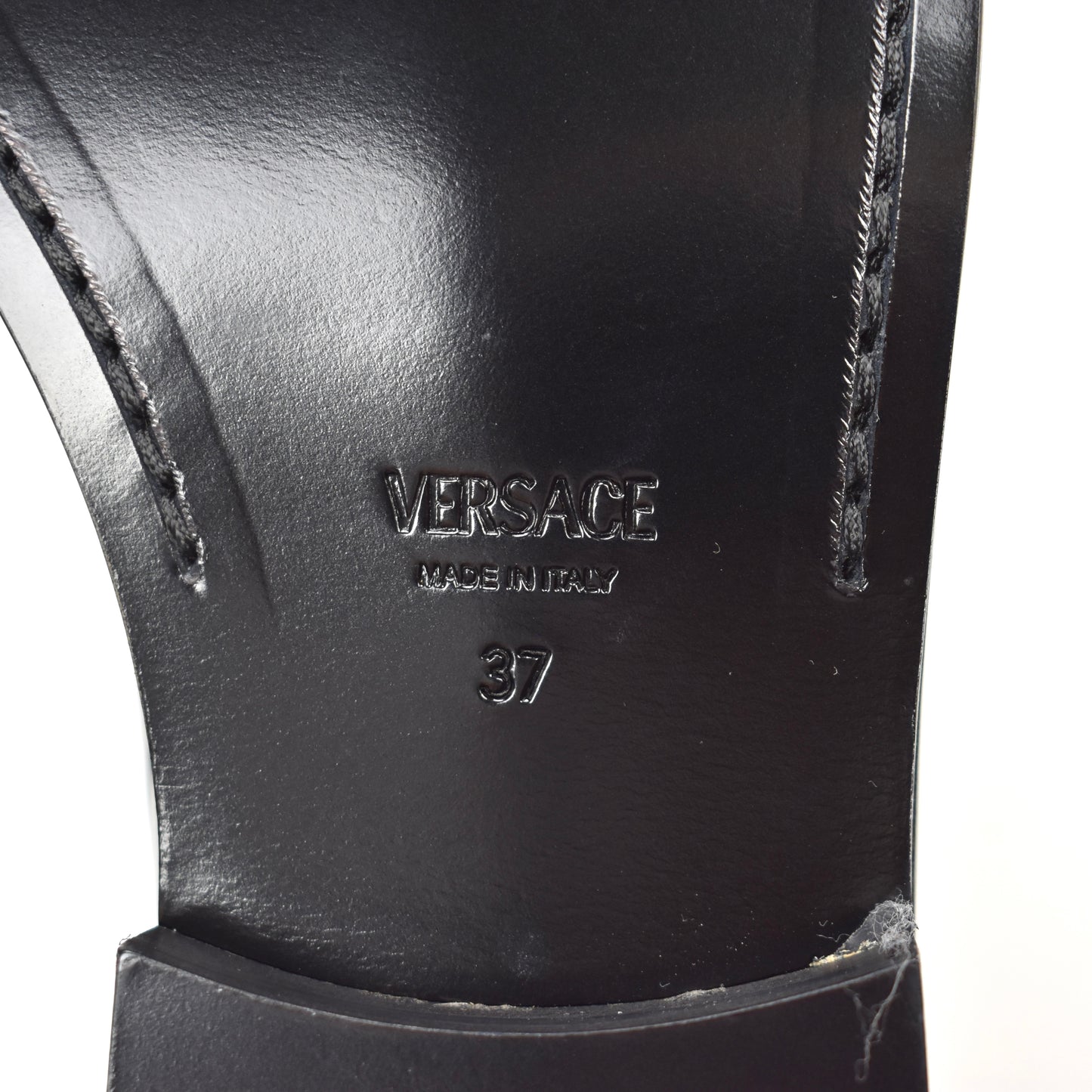 Versace - Women's Medusa '95 Black Croc Effect Loafers