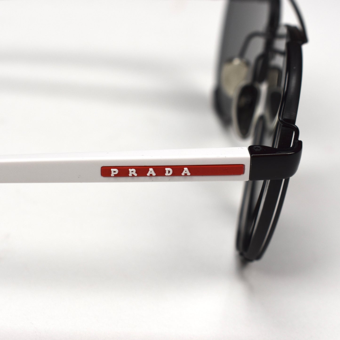Prada - PS 51YS Aviator Sunglasses (Black/White)
