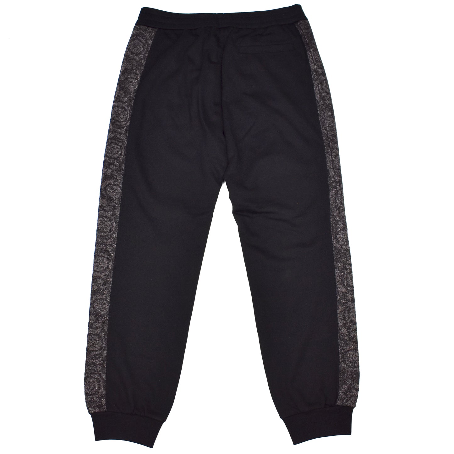 Versace - Black Metallic Baroque Trim Sweatpants