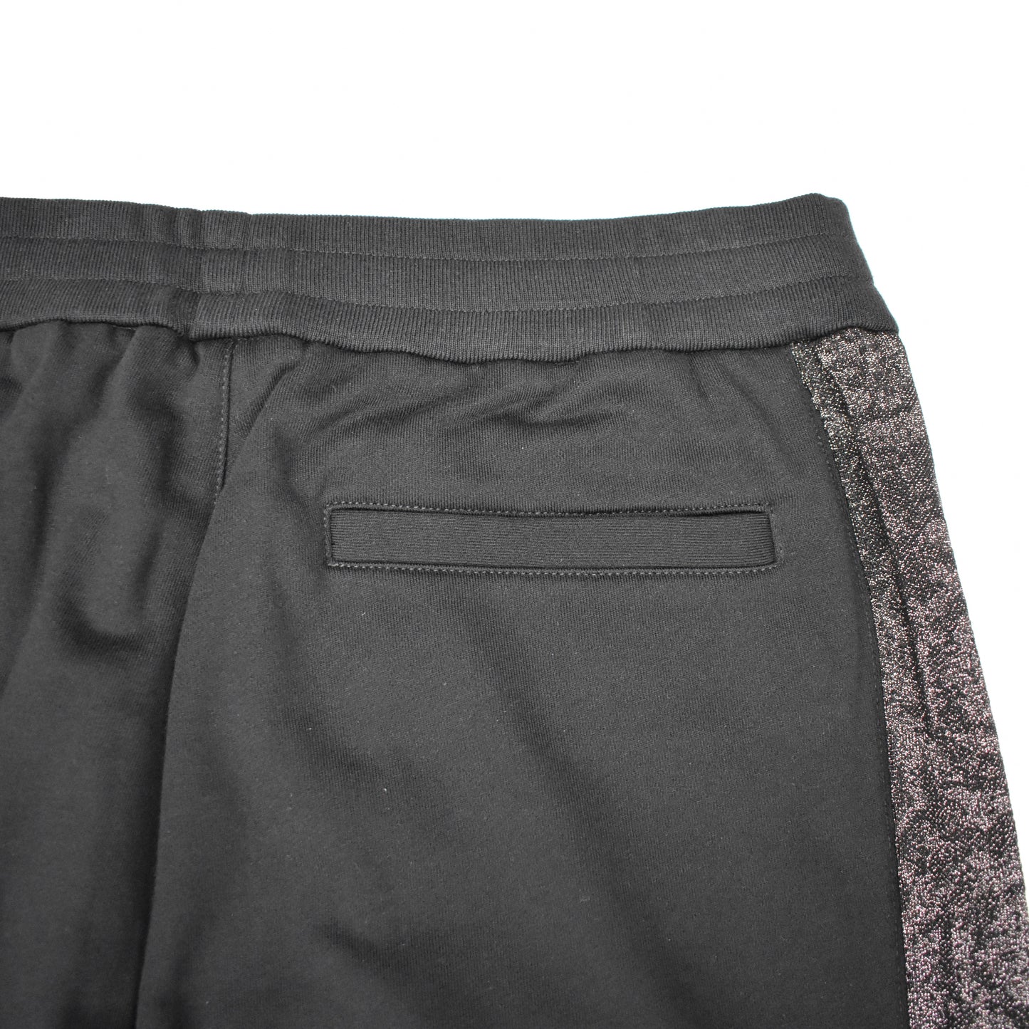Versace - Black Metallic Baroque Trim Sweatpants