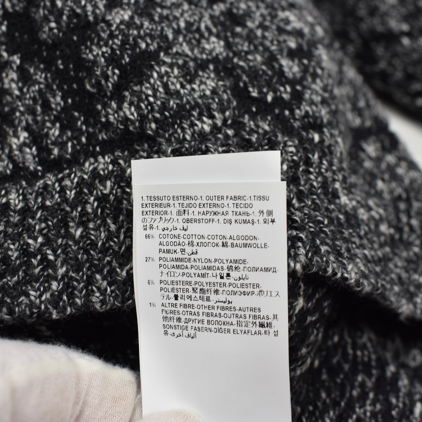 Versace - Black Baroque Knit Tweed Sweater