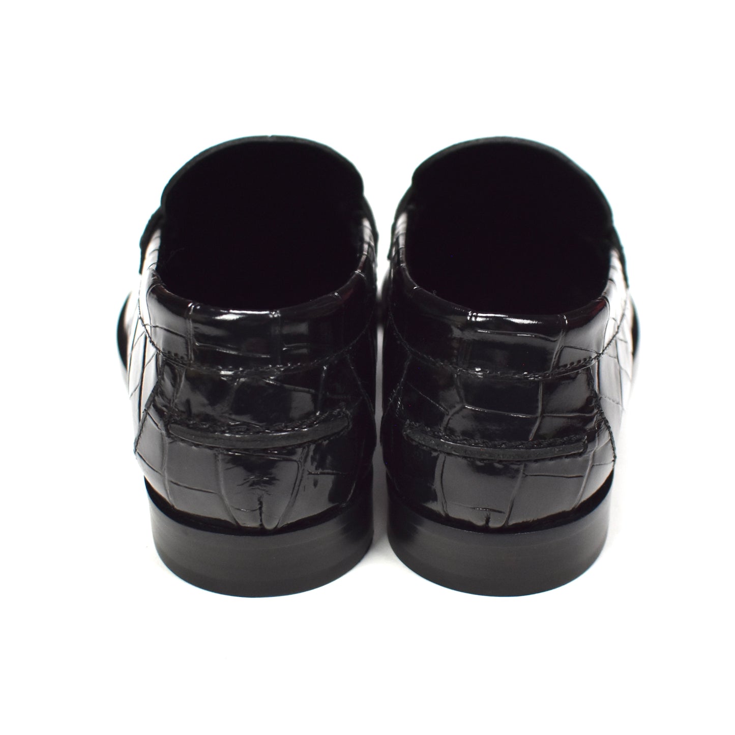 Versace - Women's Medusa '95 Black Croc Effect Loafers