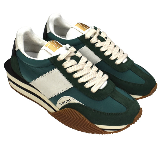 Tom Ford - Green Suede James Sneakers