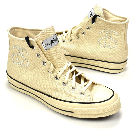 Converse x Stussy - Chuck 70 Hi Sneakers (Fossil/Pearl)
