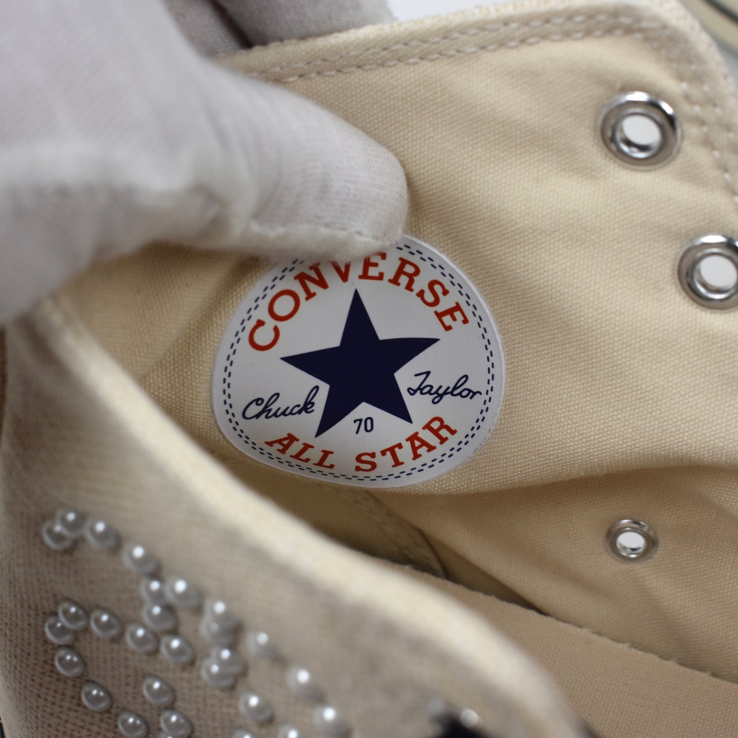 Converse x Stussy - Chuck 70 Hi Sneakers (Fossil/Pearl)
