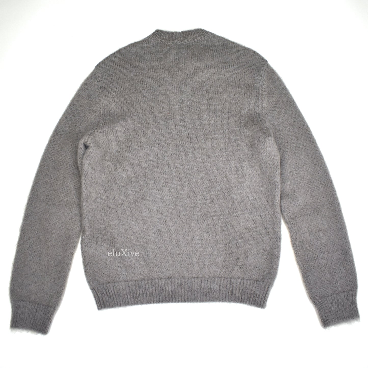 Giorgio Armani - Gray Fuzzy Mohair Knit Sweater