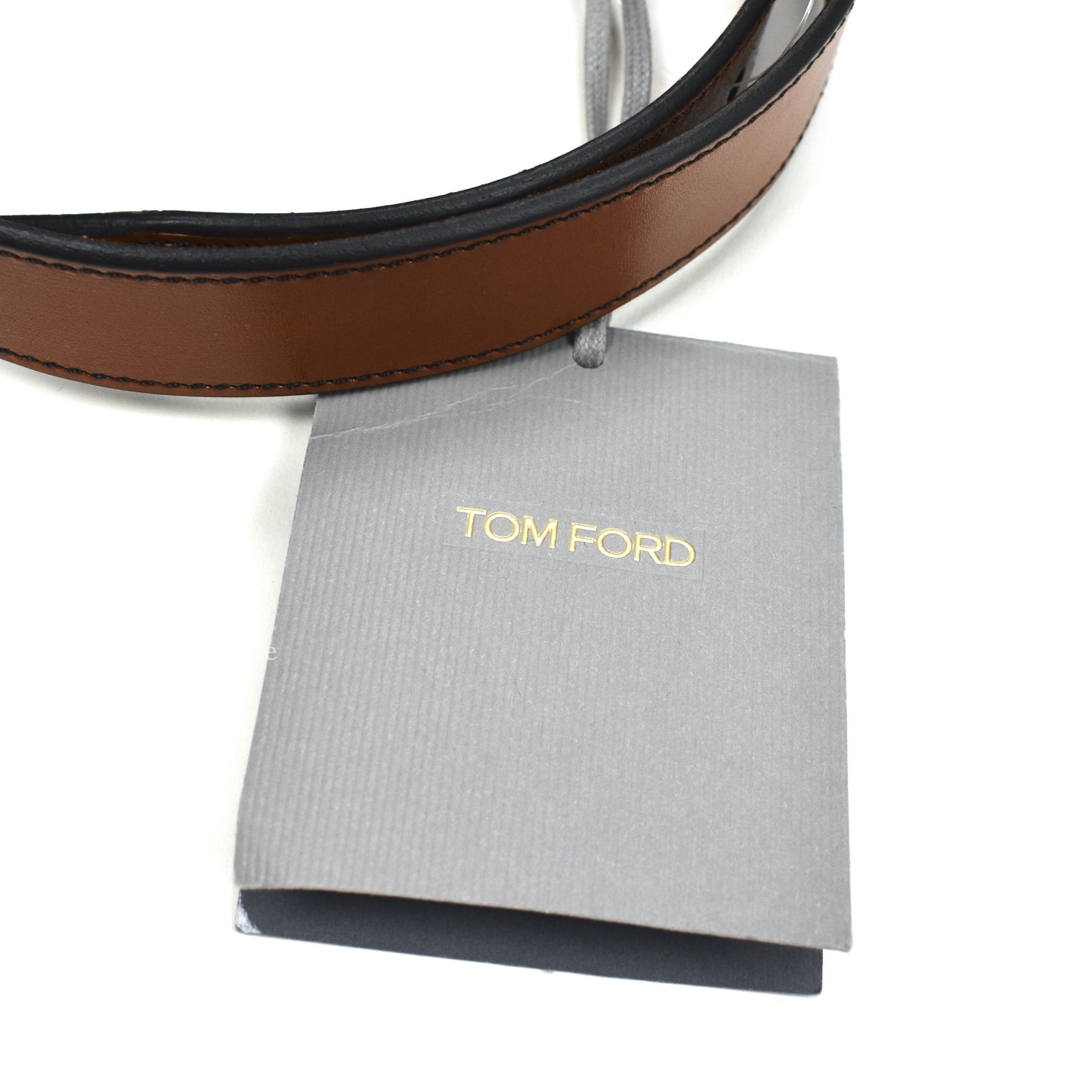 Tom Ford - Brown Vintage Leather Belt